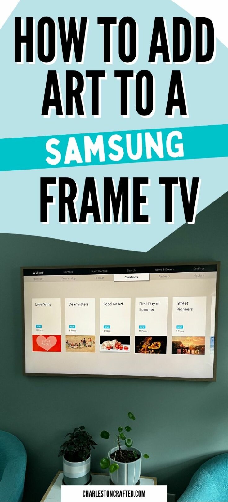 how to upload etsy art to frame tv