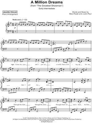 A Million Dreams Sheet Music PDF Free - Print and Play Instantly!