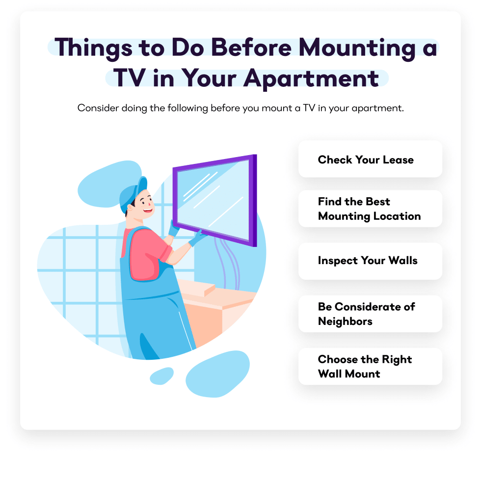 Mounting a TV in an Apartment： What You Need to Know