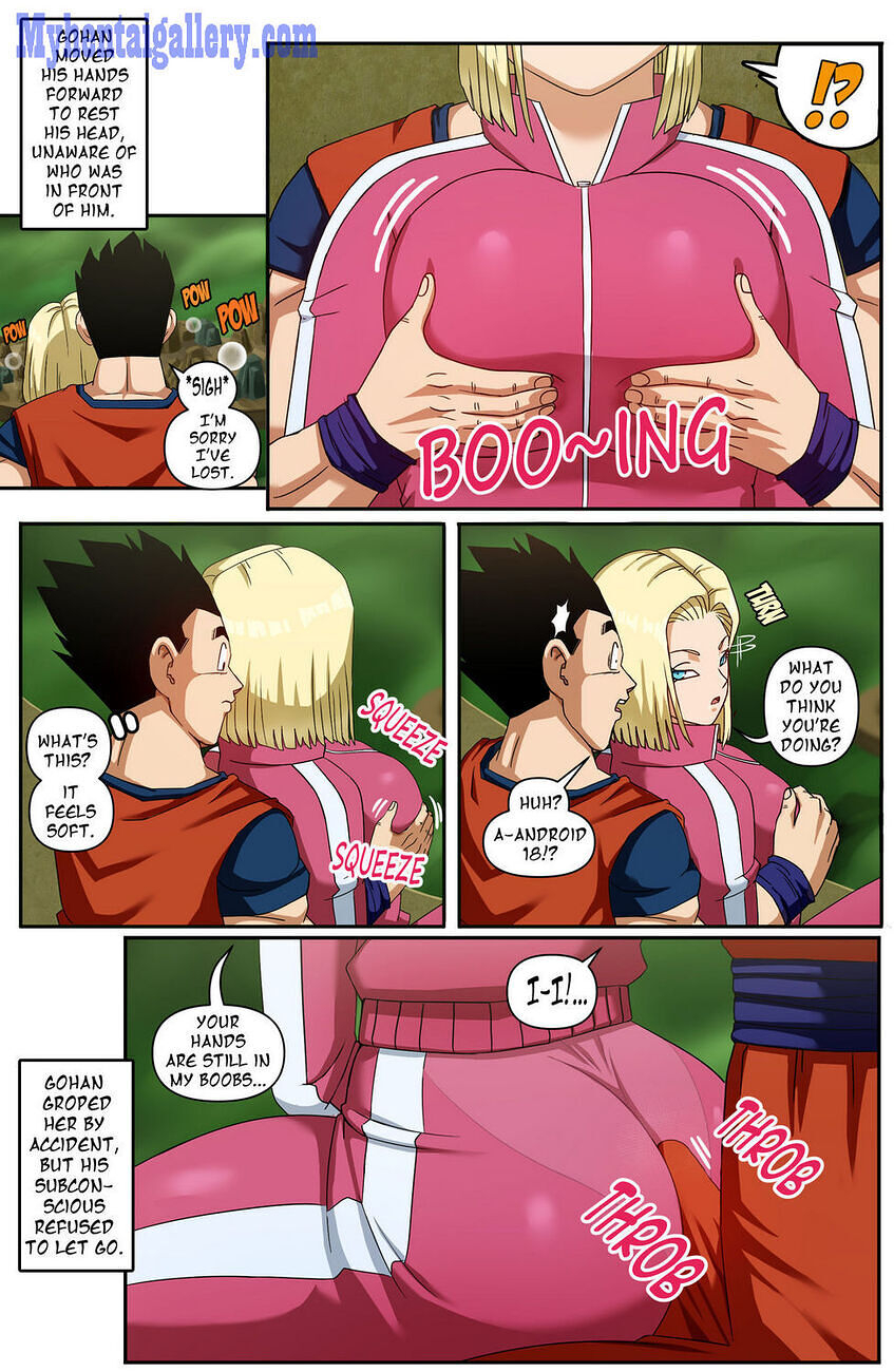 android 18 and gohan comic