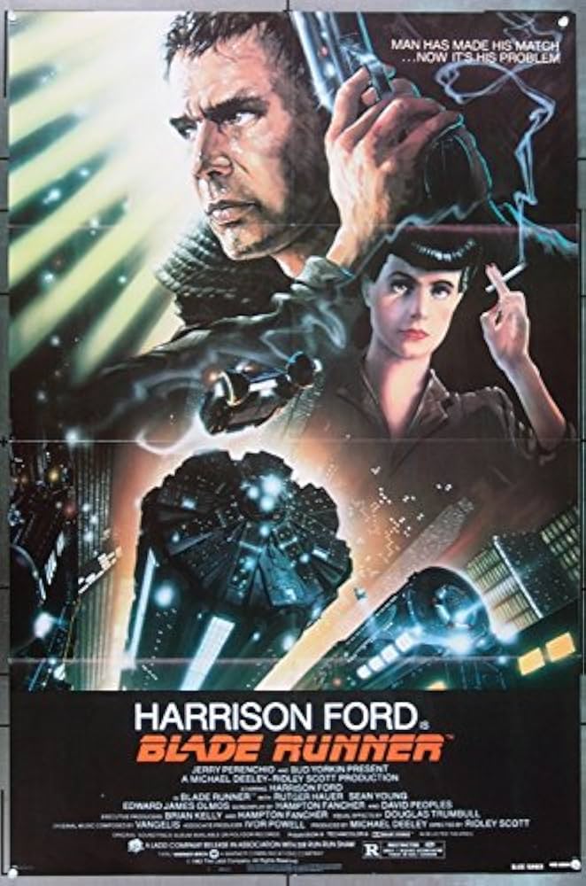 Vintage Blade Runner Original Film Poster – 1982 US Release Collectible