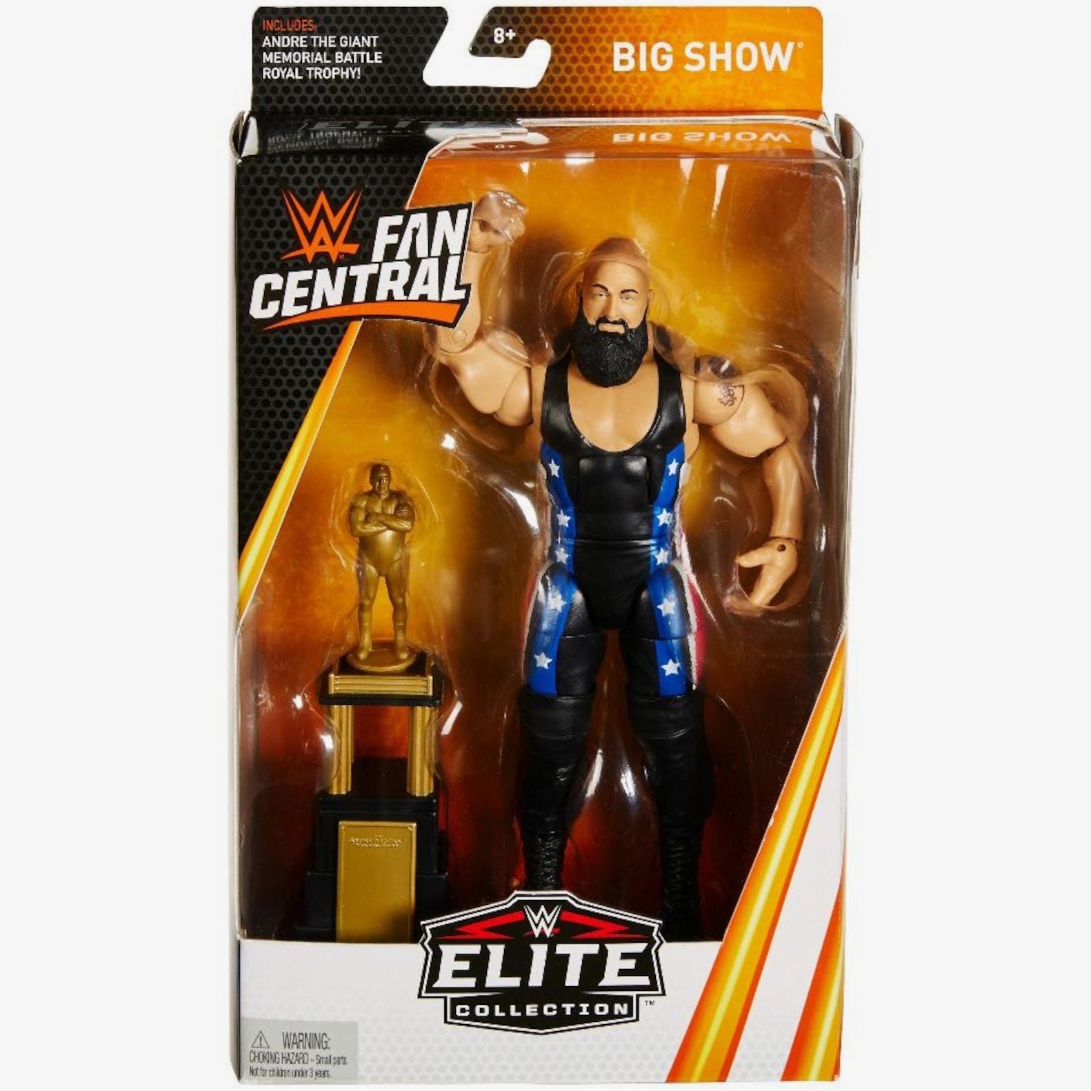 WWE Big Show Action Figure - Elite Collection by Mattel with Andre the Giant Trophy