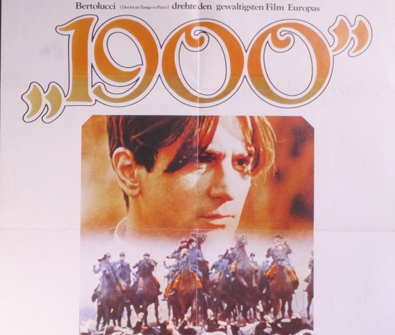 Vintage 1900 Movie Poster (1977) - Rare Collectible Artwork from Bernardo Bertoluccis Epic Film