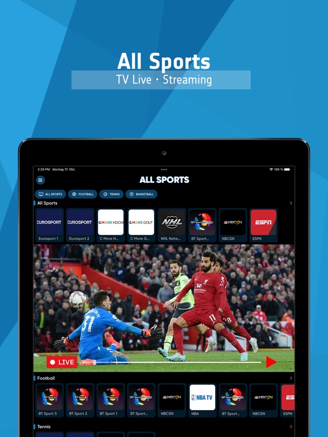 AIO Sport Live Streaming: Watch Football, Basketball, and More