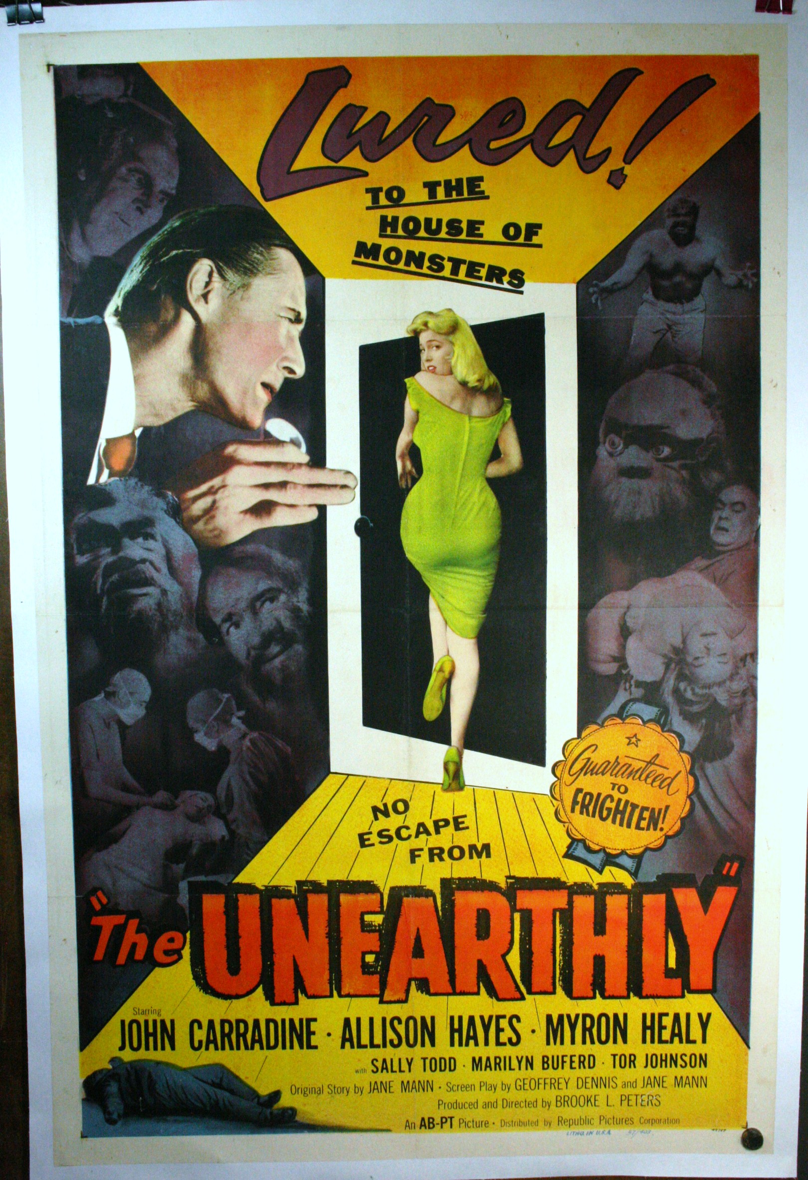 Authentic 1950s Horror Film Posters: Rare Vintage Prints for Sale