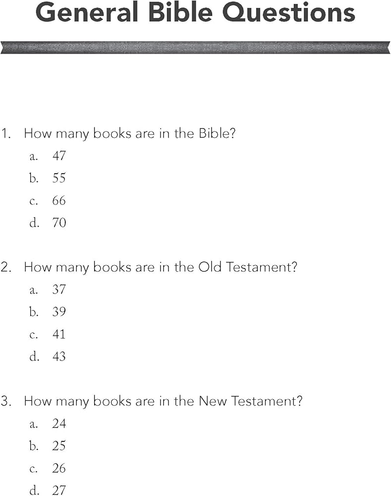 Test Your Bible Knowledge with Fun Multiple Choice Bible Quizzes