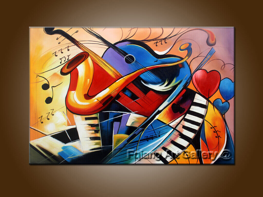 Shop Abstract Music Paintings on Canvas, 14-Day Guarantee