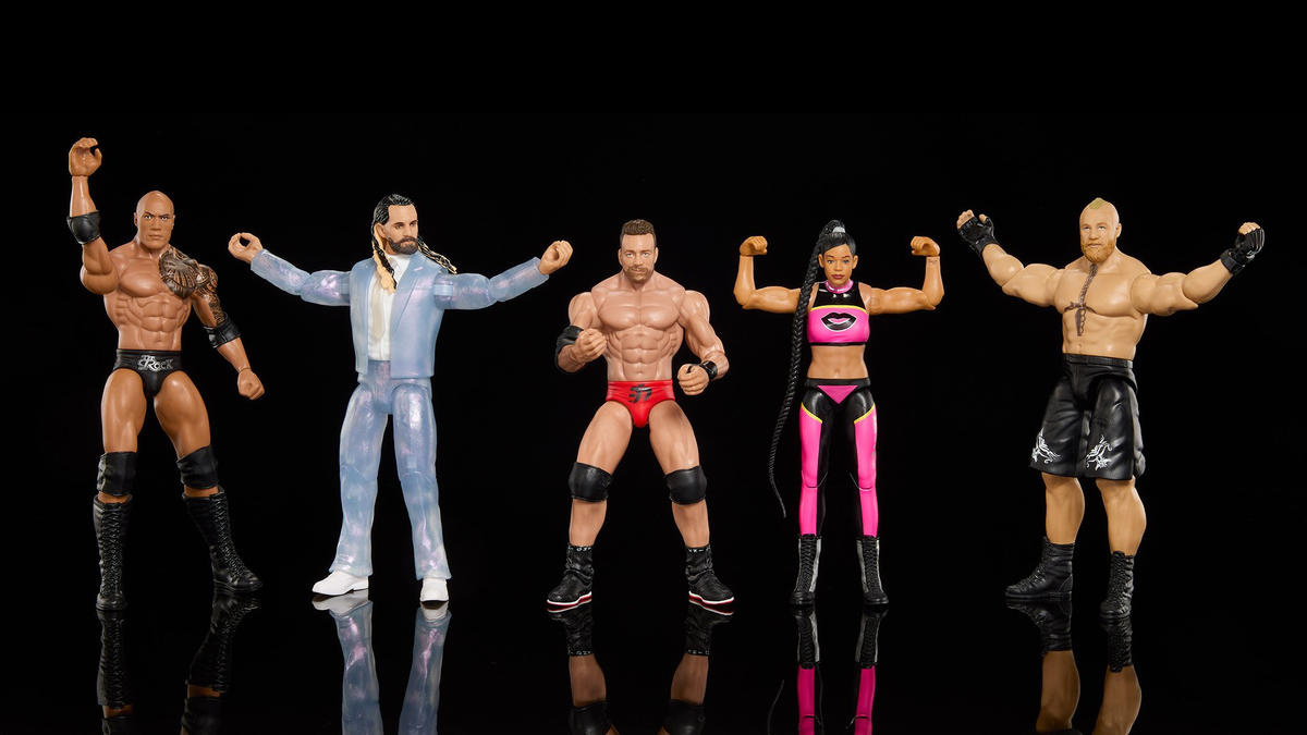 WWE Basic Series 141 Collectible Figures: LA Knight, Seth Rollins, Bianca Belair & More