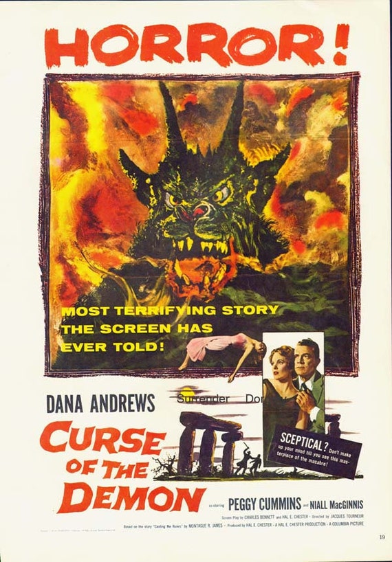 Authentic 1950s Horror Film Posters: Rare Vintage Prints for Sale