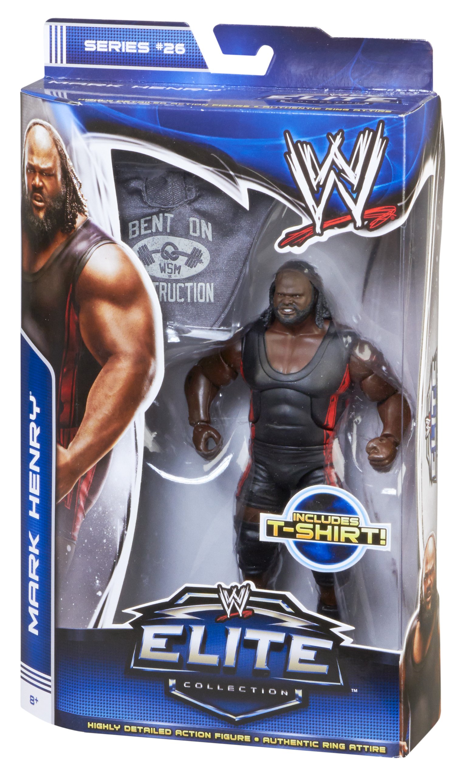 WWE Mark Henry Action Figure - 6-Inch Mattel Elite Collection with Detailed Sculpt