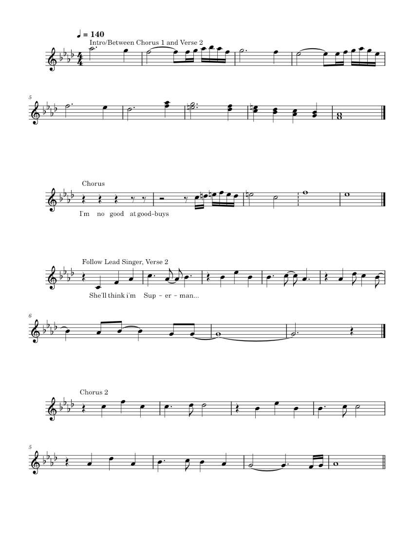 50 Ways to Say Goodbye Trumpet Solo Sheet Music - PDF & MIDI Free Downloads