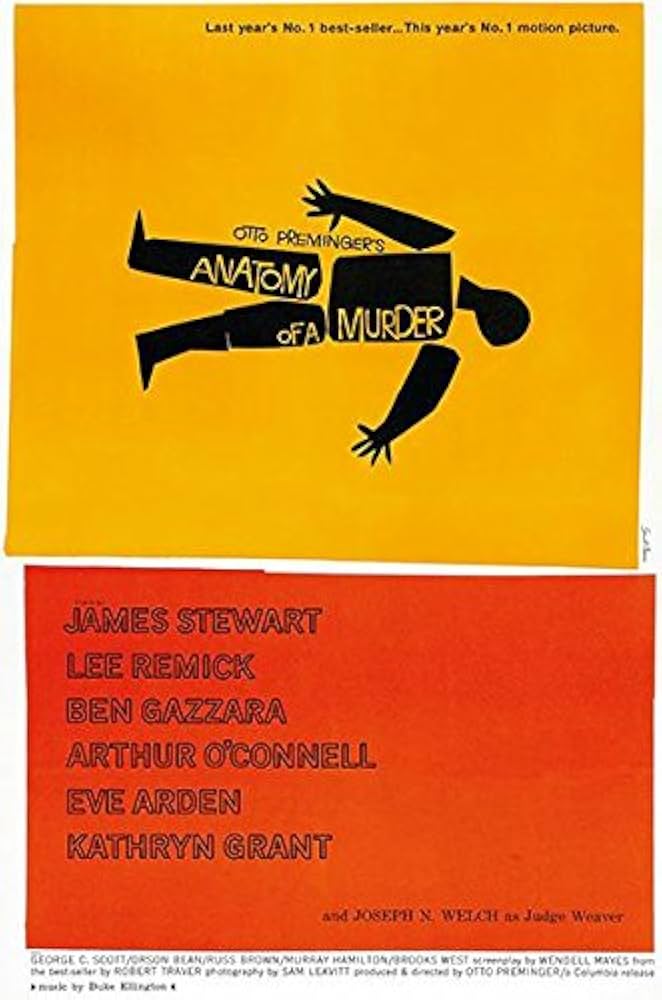 Explore the Iconic Anatomy of a Murder Movie Poster from 1959