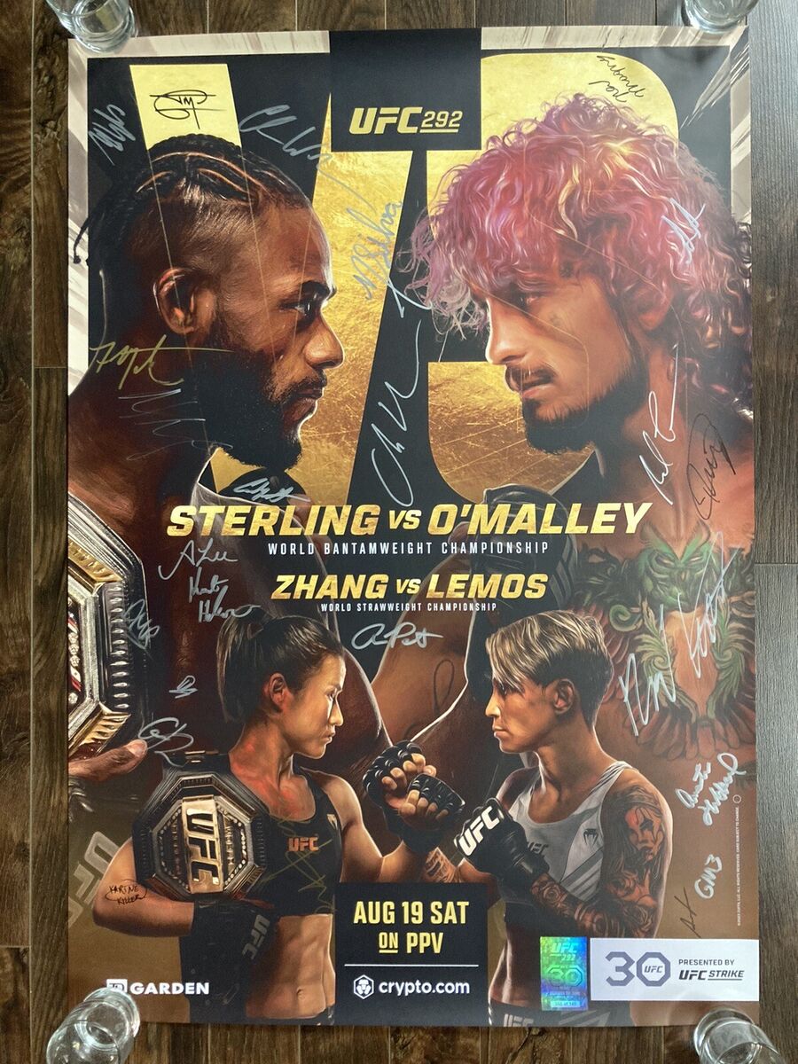 Buy Autographed UFC Posters - Signed by Top Fighters & Champions