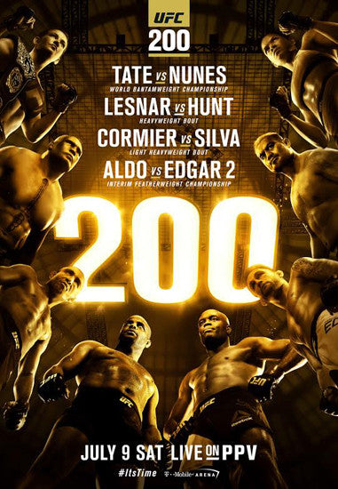 Check Out These Cool Poster UFC 200 Designs Now