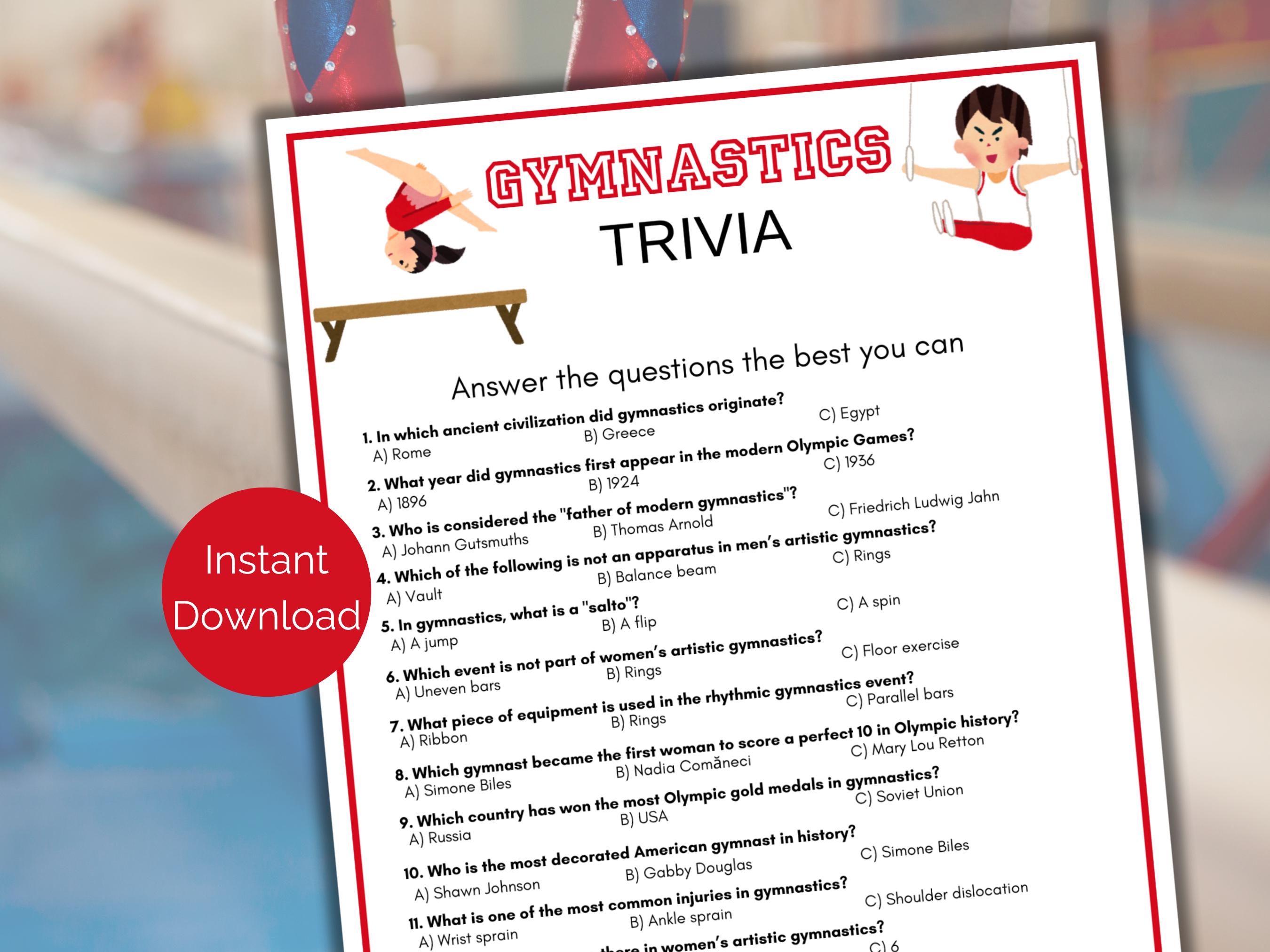 Gymnastics Quizzes for Kids: Easy and Fun Gymnastics Questions to Test Your Skills and Learn More