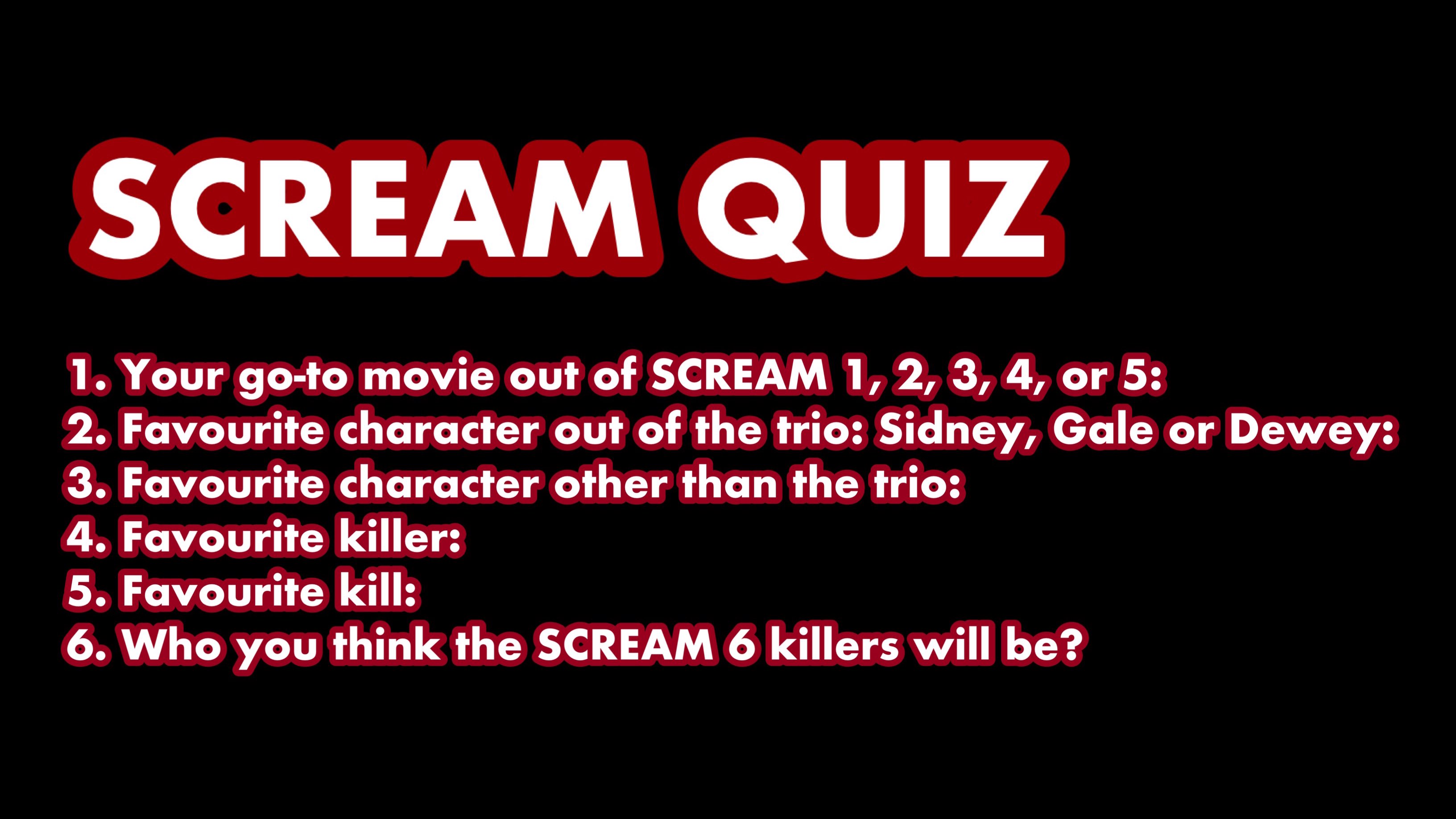 Scream quizzes for superfans: Think you know everything? Try these hard questions.