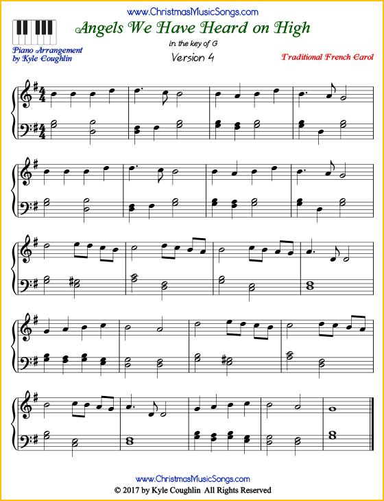 Angels We Have Heard on High Music Notes: Easy Guide to Play This Classic Hymn