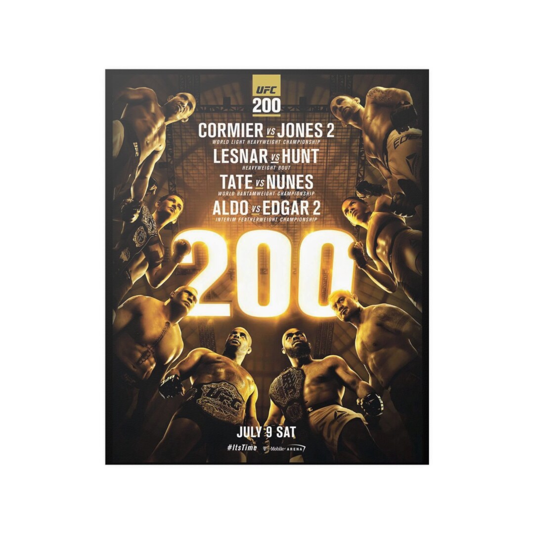 Check Out the Epic UFC 200 Poster: A Look Back at the Fighters