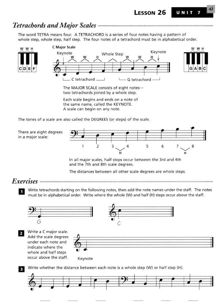 Unlocking Alfreds Essentials of Music Theory Book 1: Answer Key PDF