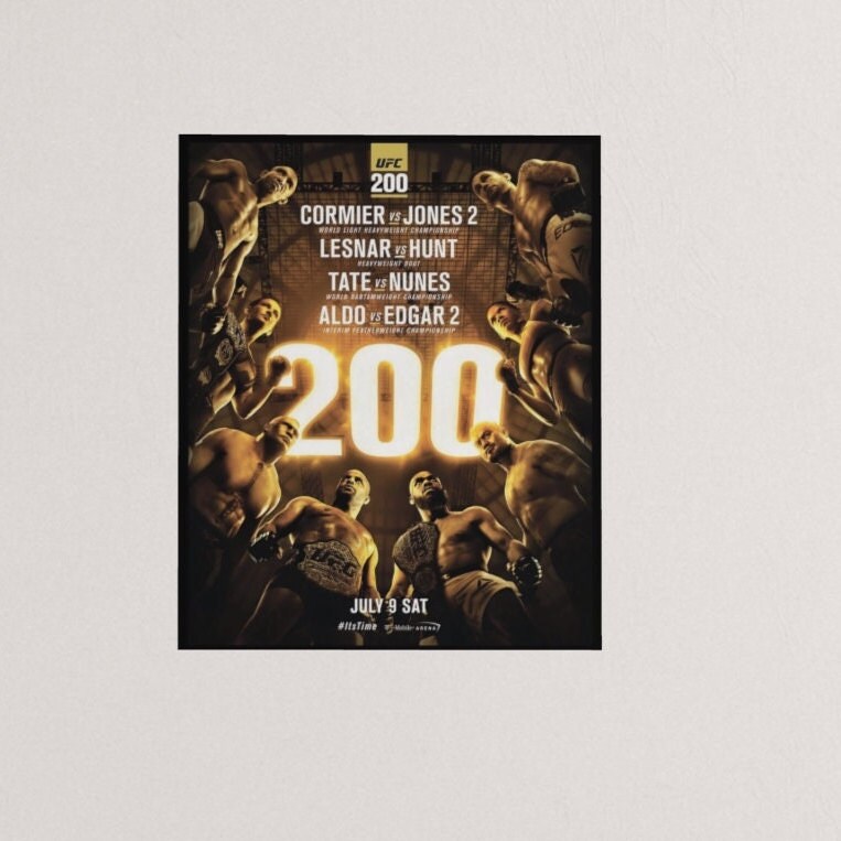 Check Out the Epic UFC 200 Poster: A Look Back at the Fighters