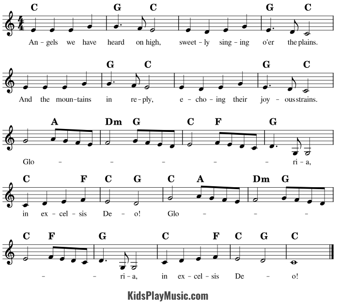 Get Angels Heard on High Sheet Music Now: Free and Easy Versions Here!