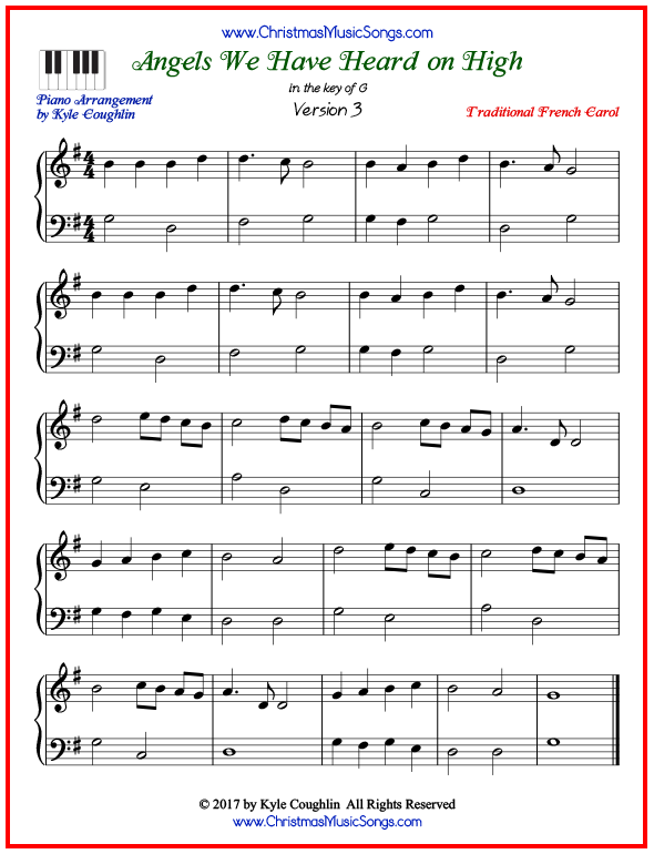 Get Angels Heard on High Sheet Music Now: Free and Easy Versions Here!