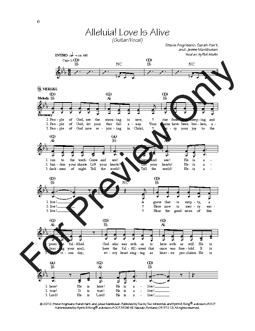 Print Alleluia Love Is Alive Sheet Music: Quick and Easy Guide