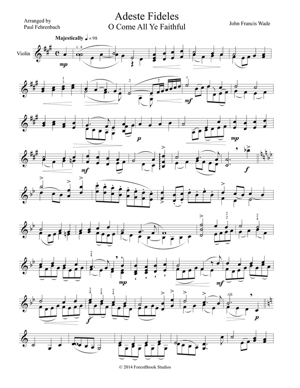 Advanced Violin Christmas Sheet Music: Special & Unique Arrangements