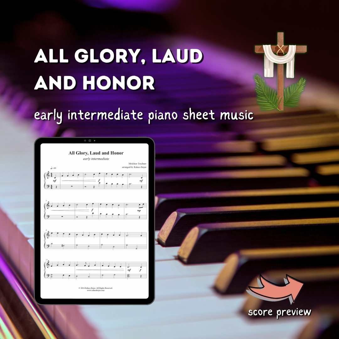 Easy All Glory Laud and Honor Sheet Music for Musicians