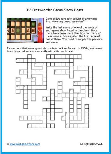 Love TV? Try These Crossword Puzzles About Your Favorite Shows!