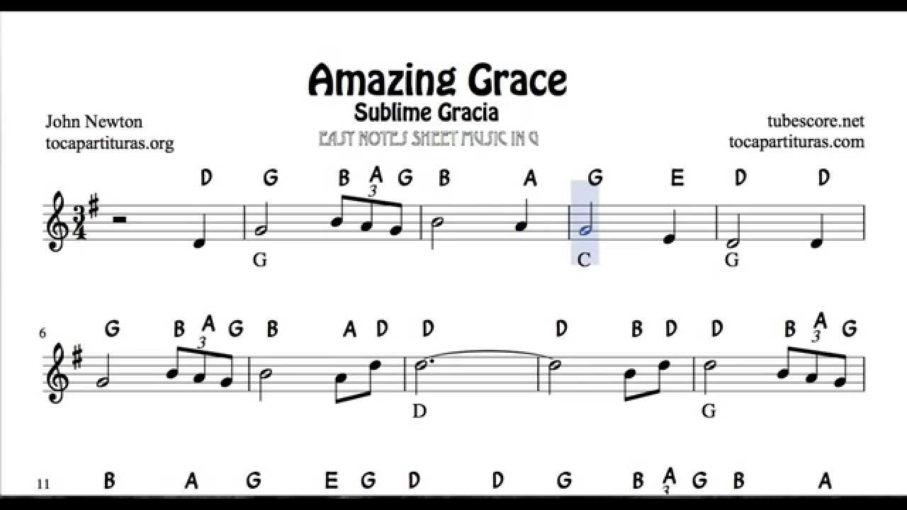 Where to Find Amazing Grace Recorder Sheet Music Online