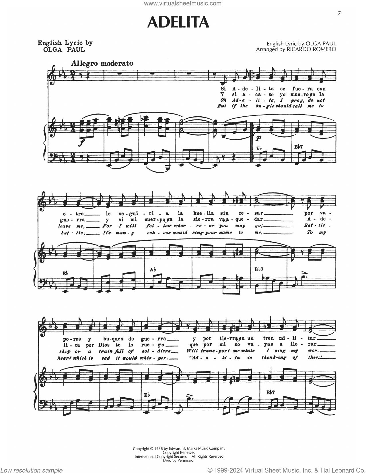 Get Your Adelita Sheet Music Today - Download and Print Instantly