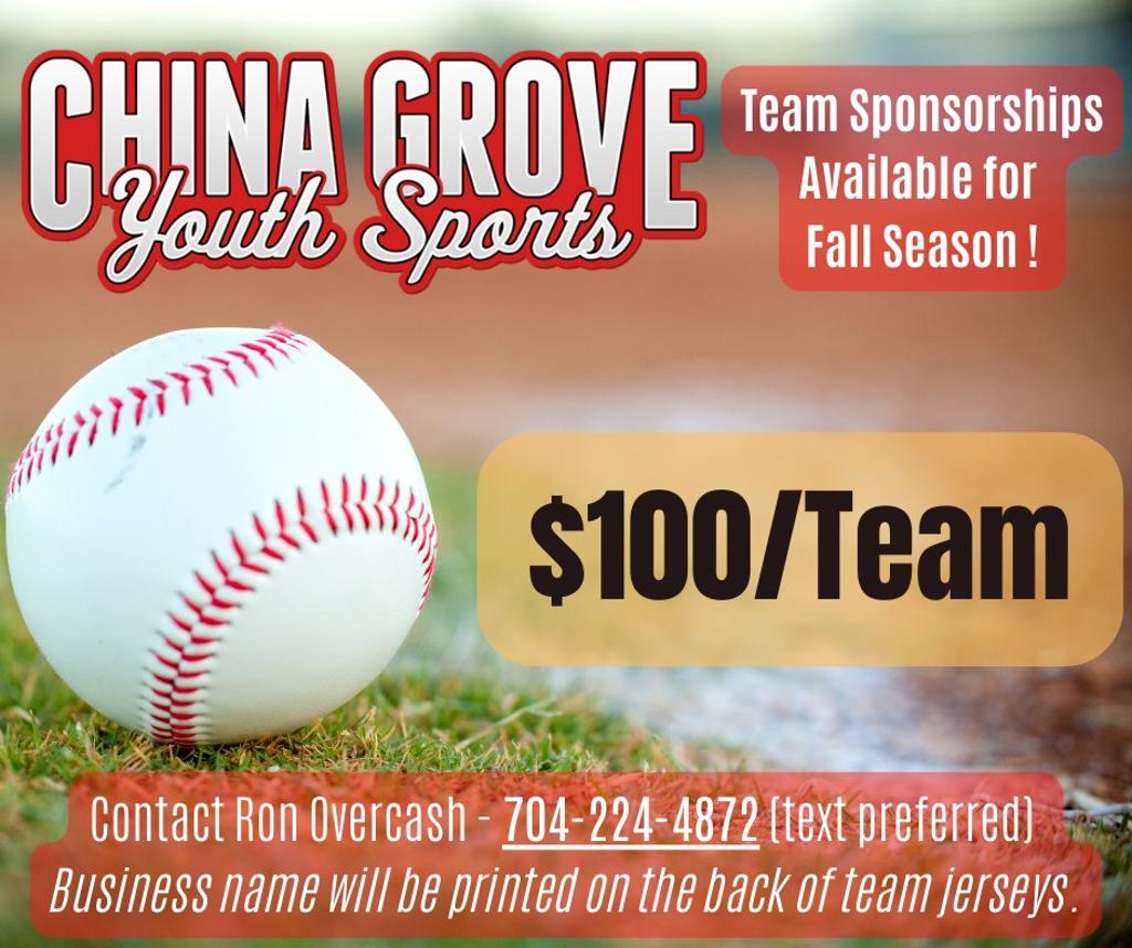 Sign Up Now: China Grove Youth Sports Leagues & Programs