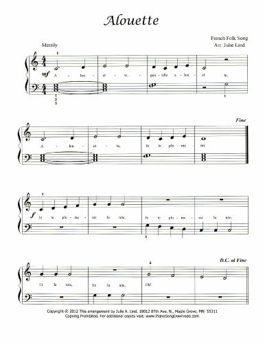 Playing Alouette on Piano: Tips and Tricks + Free Sheet Music