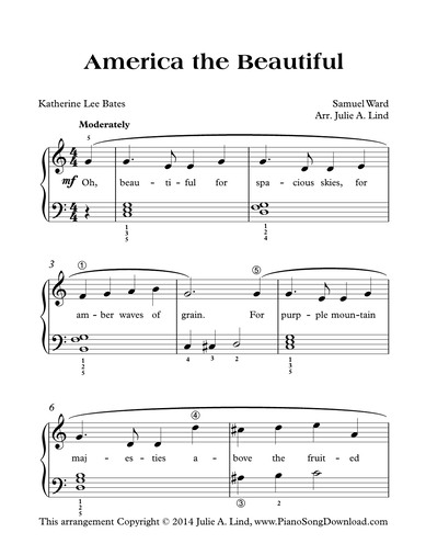 Play America the Beautiful Piano Sheet Music: Free Resources for Learning This Song