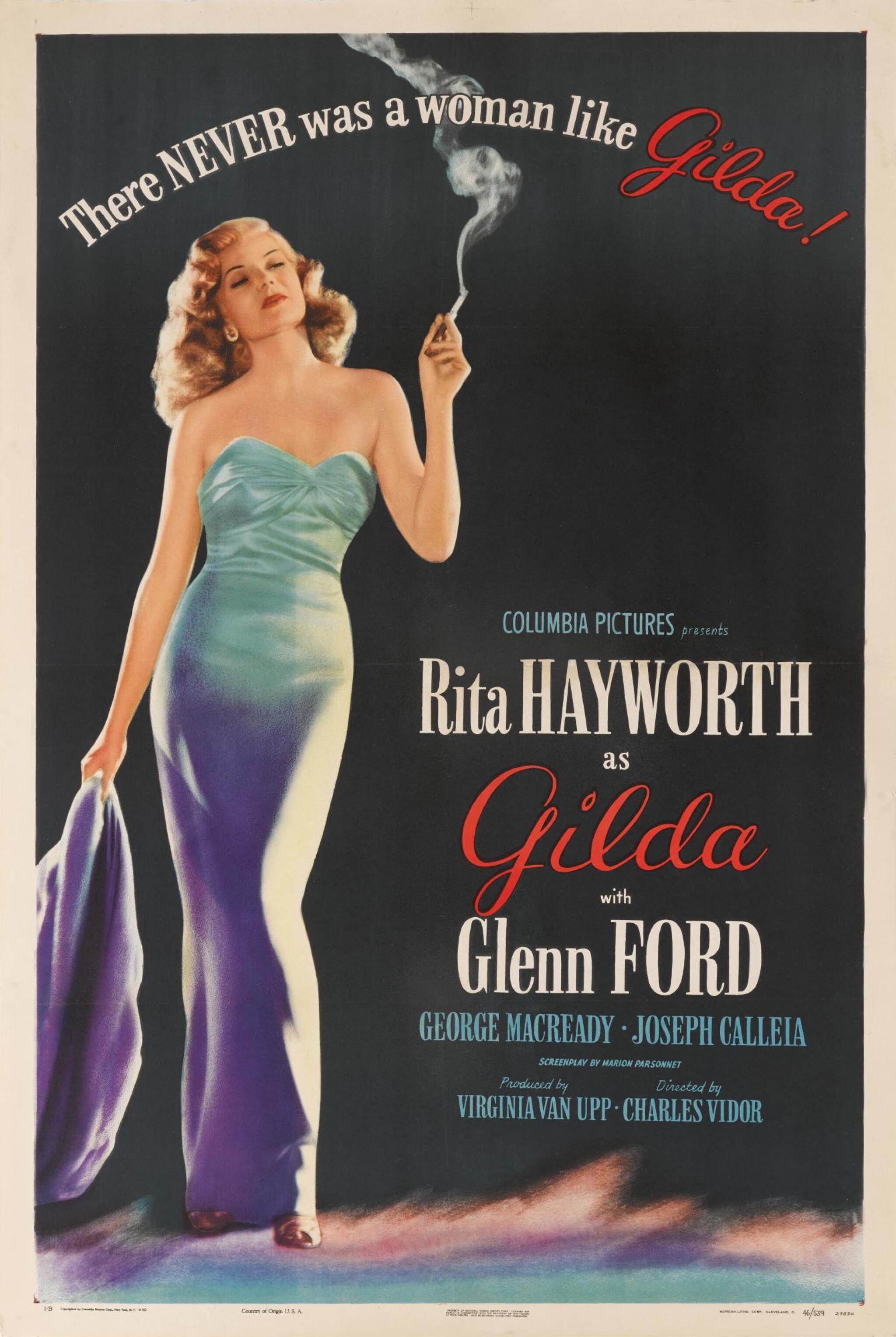 Original Gilda Film Poster for Sale:  Classic Hollywood Memorabilia. Own a Piece of History!