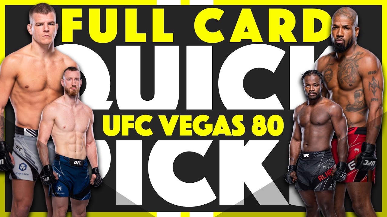 ufc vegas 80 predictions: Who Will Win? (Easy Picks for Every Fight on the Card!)