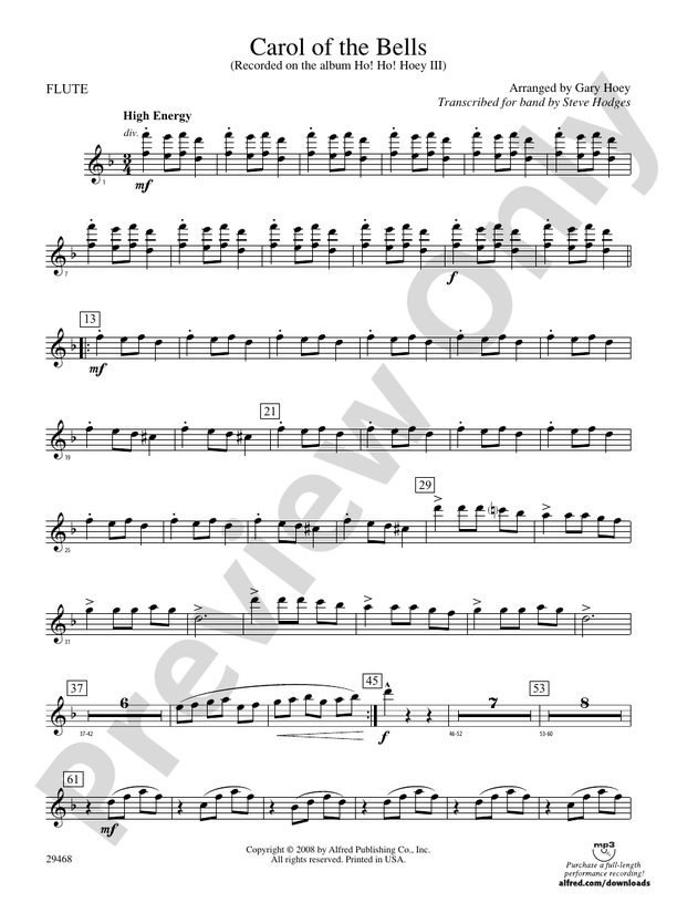 Carol of the Bells Sheet Music Flute: Practice and Play Today