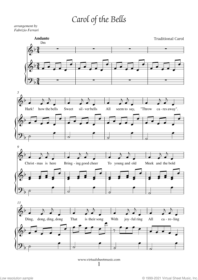 Carol of the Bells Original Lyrics Sheet Music: Easy Guide to Find It Online.