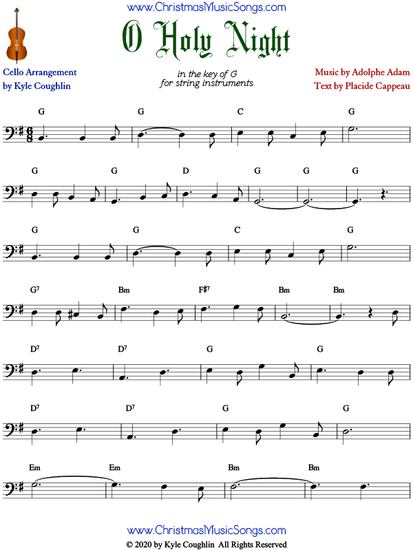 Cello Sheet Music O Holy Night Free: Where To Get This Holiday Classic Today