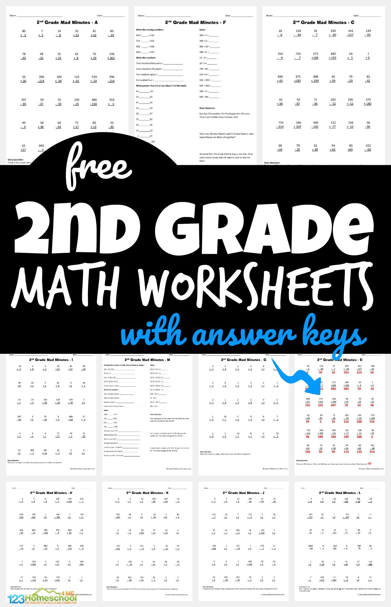 Printable Math Quizzes for 2nd Graders: Download These Free Worksheets Now!